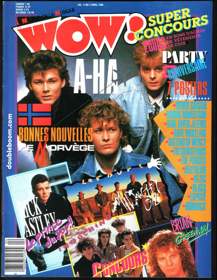 WOW Avril 1988 - a-ha